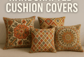 Elegant Handcrafted Cushion Covers by Suryanagri Kadhai Craft
