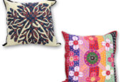 Elegant Handcrafted Cushion Covers by Suryanagri Kadhai Craft