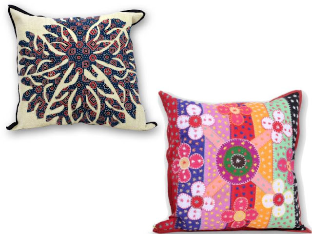 Elegant Handcrafted Cushion Covers by Suryanagri Kadhai Craft