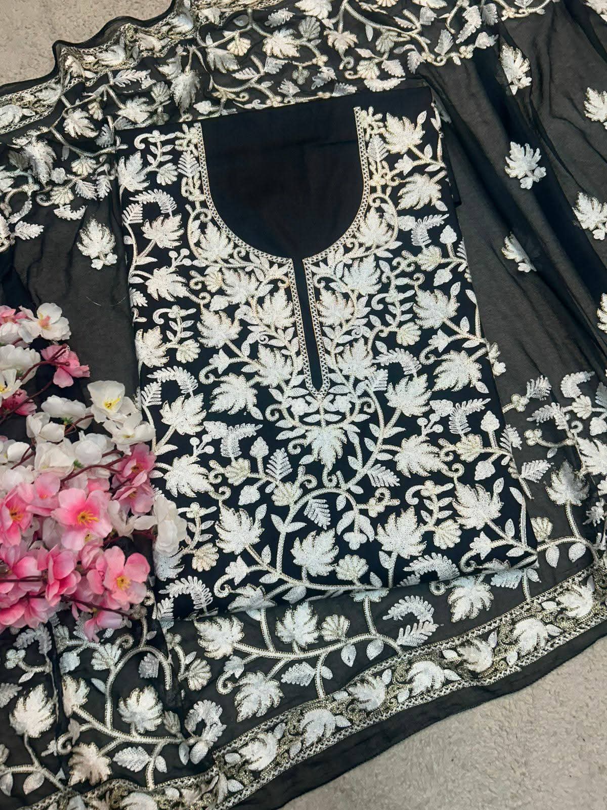 ##1 Kashmiri Embroidered 3pc Suit – Fresh Summer Stock