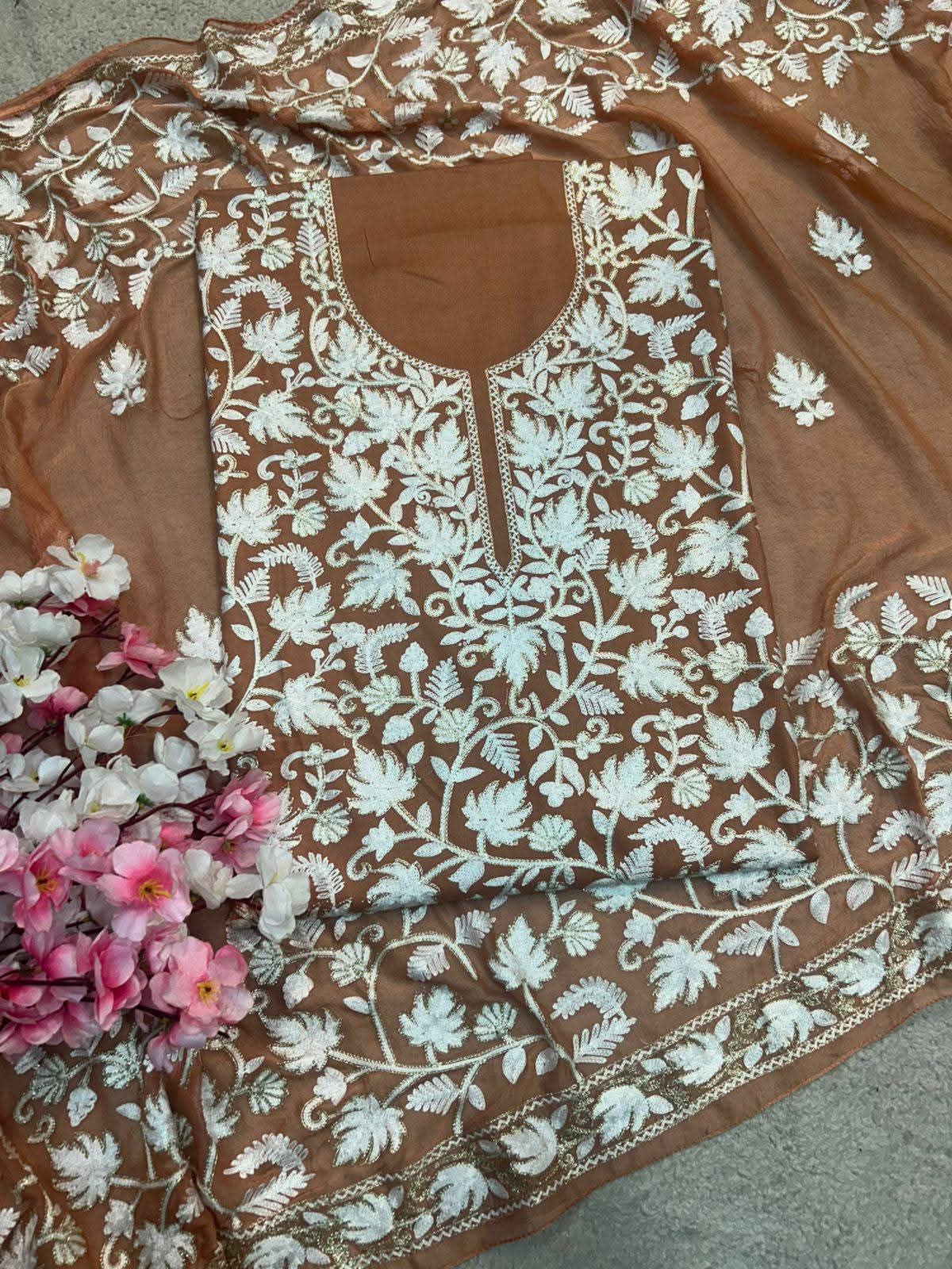 ##1 Kashmiri Embroidered 3pc Suit – Fresh Summer Stock