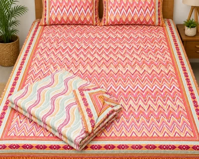 Pure-Cotton-Bedsheets-for-Home-Use-–-All-Sizes-with-Pillow-Covers-3
