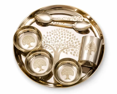 Elegant-Brass-Dinner-Set-–-Handcrafted-Luxury-from-Moradabad-4
