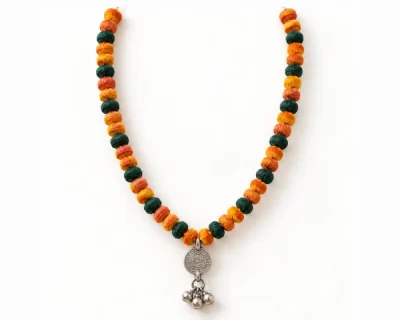 Forest-Green-and-Rust-Beaded-Necklace